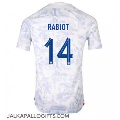 Ranska Adrien Rabiot #14 Vieraspaita MM-kisat 2022 Lyhythihainen